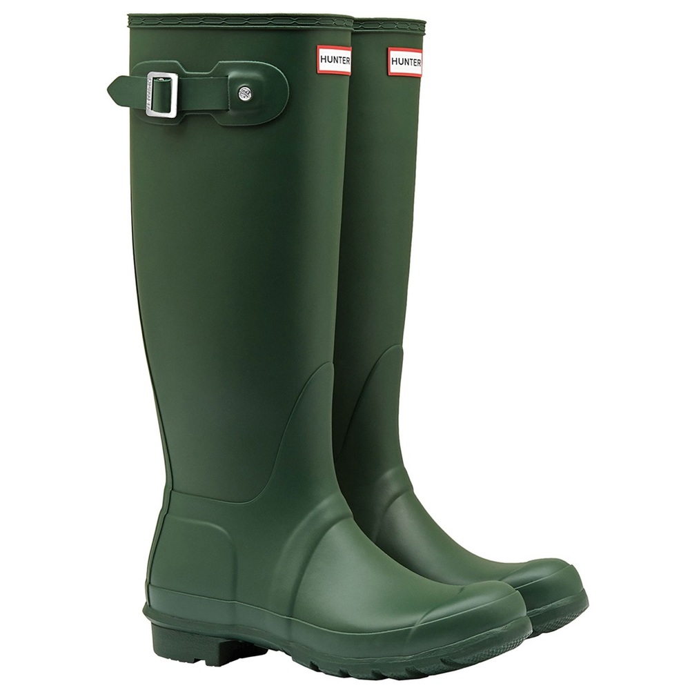 Hunter boots in army green size 10